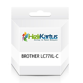 Brother LC77XL-C Mavi Muadil Kartuş - MFC-J6510DW / MFC-J6710DW