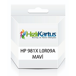 HP L0R09A (981X) Mavi Muadil Kartuş Yüksek Kapasite - PageWide 556dn / MFP586z