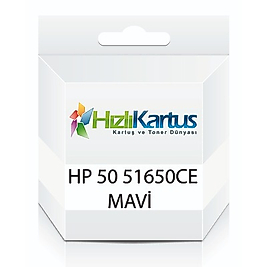 HP 51650CE (50) Mavi Muadil Kartuş - DesignJet 650C
