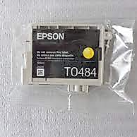 Epson T0484 Orjinal Sarı Kartuş Kutusuz