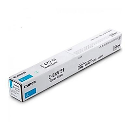 Canon C-EXV51L (0485C002) Mavi Orjinal Toner - IR-C5535i / IR-C5540i