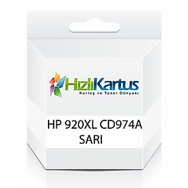 HP CD974A (920XL) Sarı Muadil Kartuş Yüksek Kapasite - HP 6000 / 6500