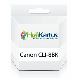 Canon CLI-8BK (0620B024) Siyah Muadil Kartuş - IP3300 / IP4200