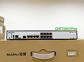 MAIPU MP1900X-12-AC One RJ45 console port, 1 * USB interface, One 1000M WAN ports (1000M SFP interface), 8GE 1000M LAN port, two RM2B slots, AC power