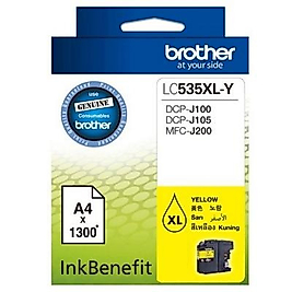 Brother LC535XLY Yüksek Kapasite Sarı Orjinal Kartuş - DCP-J105