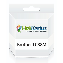 Brother LC38M / LC-980M Kırmızı Muadil Kartuş - DCP-145C
