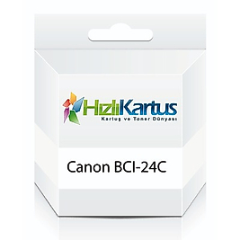 Canon BCI-24C (6882A003) Renkli Muadil Mürekkep Kartuş - i250 / i320