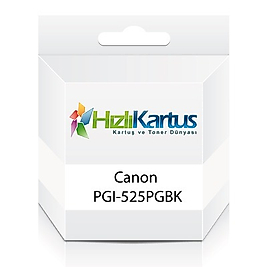 Canon PGI-525PGBK (4529B001) Siyah Muadil Kartuş - MG6150 / MG5150