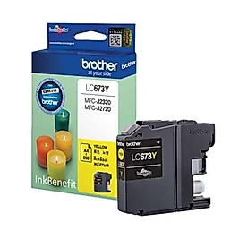 Brother LC673Y Sarı Orjinal Kartuş - MFC-J2720 / MFC-J2320