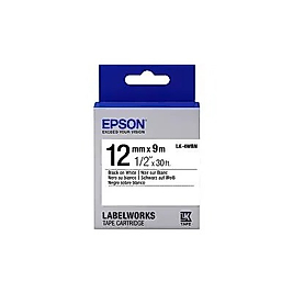 Epson C53S654021 (LK-4WBN) Beyaz Üzerine Siyah Orjinal Etiket Şeridi - LW-400VP