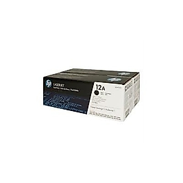 HP Q2612AD (12A) Siyah Orjinal Toner 2li Paket - Laserjet 1010