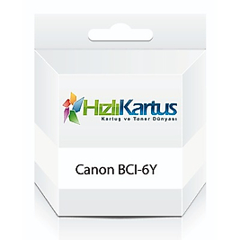 Canon BCI-6Y (4708A002AA) Sarı Muadil Kartuş - BJC-8200