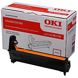 OKI 43381706 Kırmızı Orjinal Drum Ünitesi - C5600 / C5700