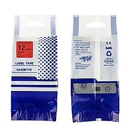 Brother TZc-431L1 Kırmızı Üzerine Siyah Muadil Etiket Şeridi 12 mm x 8 m