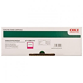 OKI 43865742 Kırmızı Orjinal Toner - C5850 / C5950