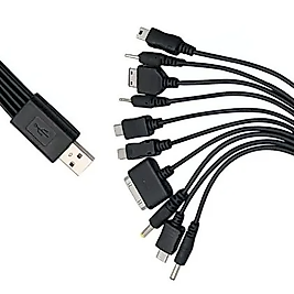  Çok Fonksiyonlu 10’lu USB Şarj Kablosu – Çoklu Uçlu Universal Şarj Aleti Bağlantı Kablosu