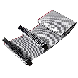 40 Pin Veri Kablosu Kadın IDE Kablosu Değiştirin Çift Sıralı IDE Veri Uzatma Kablosu Sunucu Sabit Disk için 30cm