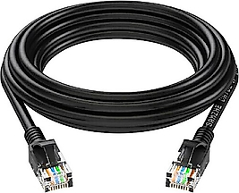 1.5 Metre Hazır Presli Cat5 İnternet Ağ Kablosu (Siyah Renk )
