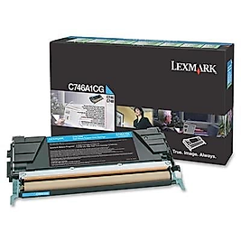 LEXMARK C746A1CG C746/C748 MAVİ TONER (7.000 Sayfa) Orjinal