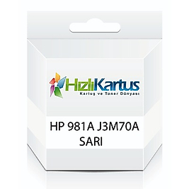 HP J3M70A (981A) Sarı Muadil Kartuş - PageWide 556dn / MFP586z