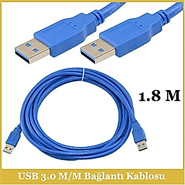  Usb Am To Am 2 Ucu Usb 1,8 Metre Kablo