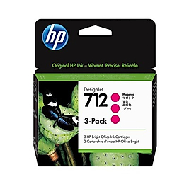 HP 3ED78A (712) Kırmızı Orjinal Kartuş 3lü Paket - DesignJet T650