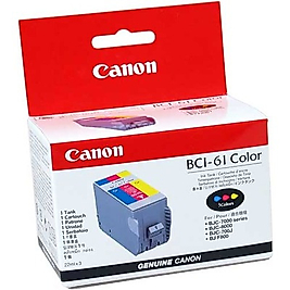Canon BC-61 (0968A008) Renkli Orjinal Kartuş BJC-7000 / BJC-8000