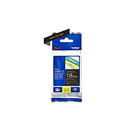 Brother TZE-344 18mm Siyah üzerine Altın Orjinal Etiket 18mm x 8mm - PT-1750