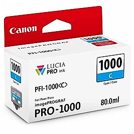 Canon PFI-1000C (0547C001) Mavi Orjinal Kartuş - iPF Pro-1000