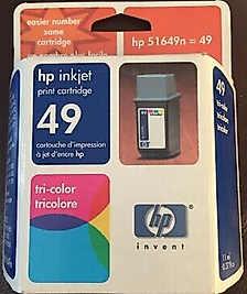 Hp 49 INKJET 3 Renkli Kartuş 51649A Eski Tarihli