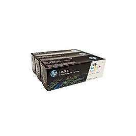 HP CF370AM (CE411A+CE412A+CE413A) 3lü Paket Renkli Orjinal Toner