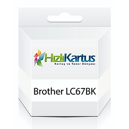 Brother LC67BK / LC1100BK Siyah Muadil Kartuş - DCP-385C
