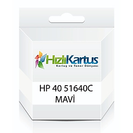 HP 51640C (40) Mavi Muadil Kartuş - Deskjet 1200c