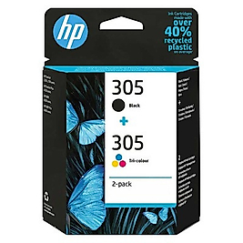 HP 6ZD17AE (305) Siyah+Renkli İkili paket Orjinal Kartuş - DeskJet 2710