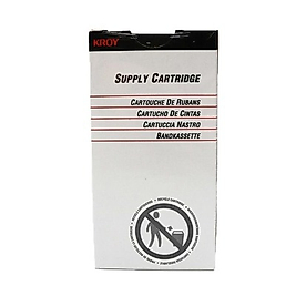 Kroy 2487916 12mm x 7m Siyah Üzerine Beyaz Orjinal Endüstriyel Kartuş - K5100