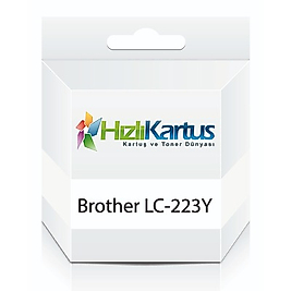 Brother LC-223Y Sarı Muadil Kartuş - MFC-J-4320 / DCP-J-4120