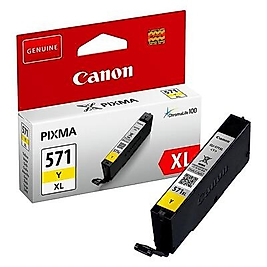 Canon CLI-571XL Y (0334C001) Yüksek Kapasite Sarı Orjinal Kartuş - MG5700 / MG6800
