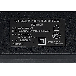Anahtarlamalı Güç Kaynağı G0549-480-032 48V 0.32A POE Adaptörü