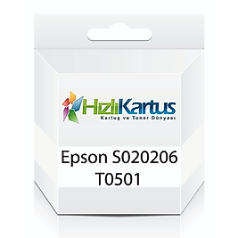 Epson S020206 T0501 Siyah Muadil Kartuş
