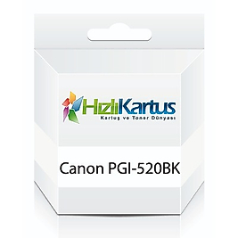 Canon PGI-520BK (2932B004AA) Siyah Muadil Kartuş - MP540 / MP620