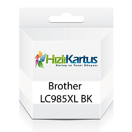 Brother LC985XL BK Siyah Muadil Kartuş - DCP-J125 / DCP-J140W