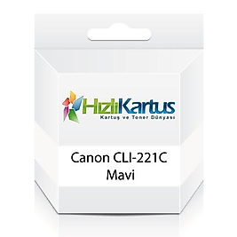 Canon CLI-221C Mavi Muadil Kartuş - MP980 / MP990