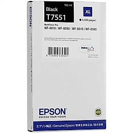 Epson C13T75514010 (T7551XL) Orjinal Siyah Kartuş - WF-8010DW / WF-8090 (E)