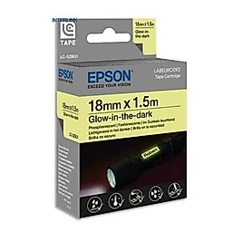 Epson LC-5ZBU1 Siyah - Parlak Orjinal Etiket (18mm x 1,5m)