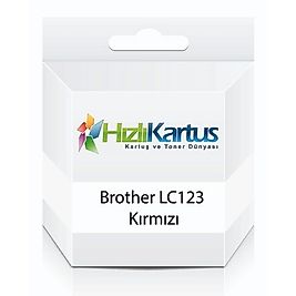 Brother LC123 Kırmızı Muadil Kartuş - DCP-J132W / DCP-J752DW