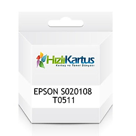 Epson S020108 Siyah Muadil Kartuş - Stylus 1160/1500/1520/800/850