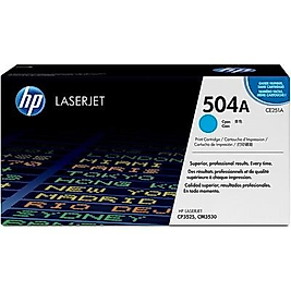 HP CE251A (504A) Mavi Orjinal Toner - CP3525 / CM3530