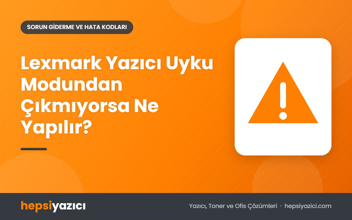 Lexmark Yazıcı Uyku Modundan Çıkmıyorsa Ne Yapılır?