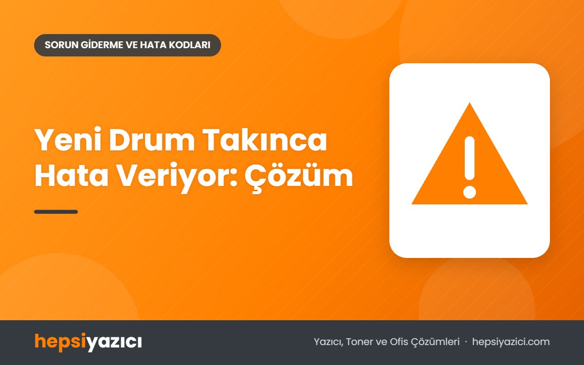 Yeni Drum Takınca Hata Veriyor: Çözüm
