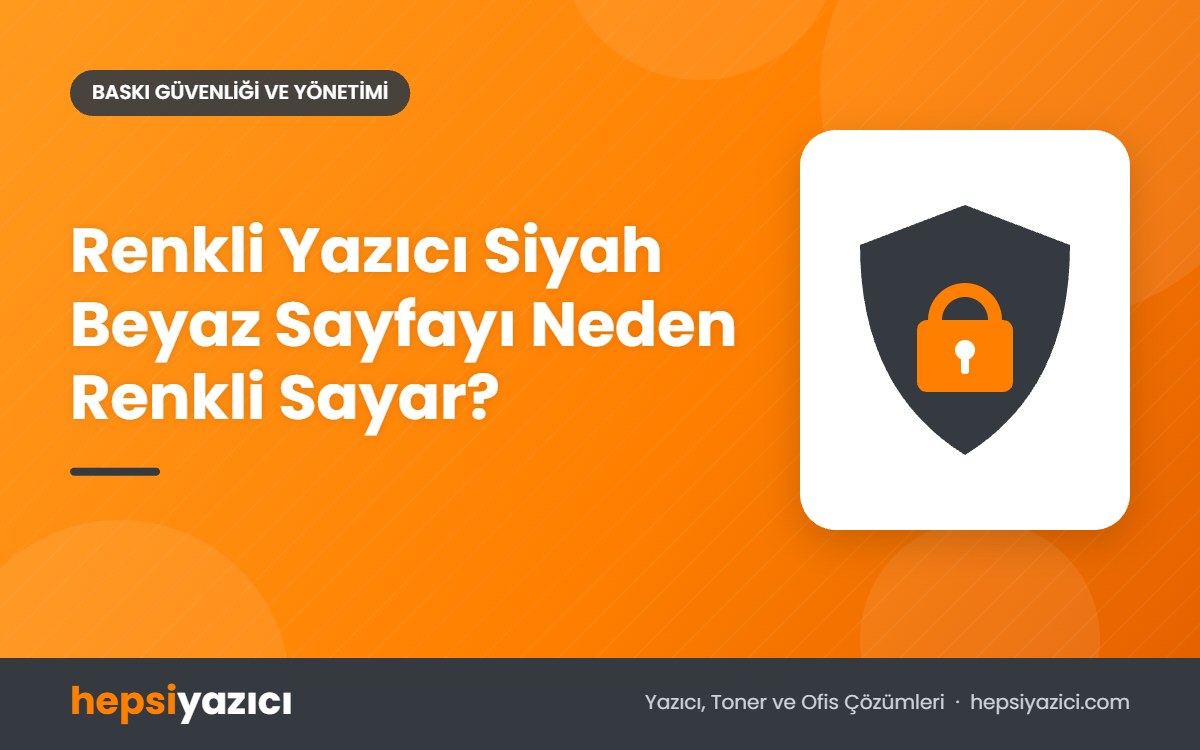 Renkli Yazıcı Siyah Beyaz Sayfayı Neden Renkli Sayar?